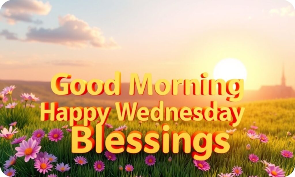 Good Morning Happy Wednesday Blessings